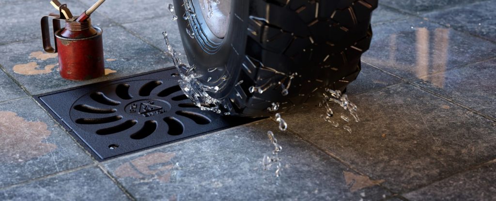 Bottom street drain, outlet D160/D110-250