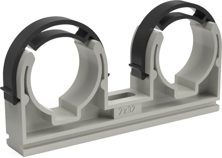 Double clamp D 2 x 32 with  frames (50 pieces)