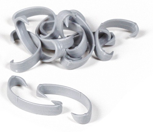 Insulation clamp - ligt grey (100 pieces)