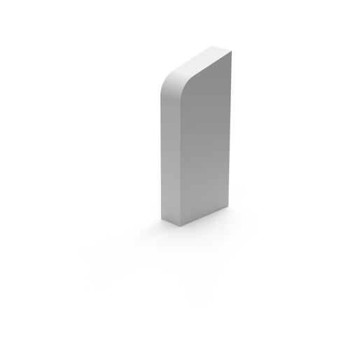 FOR-TOP End cover - right - White