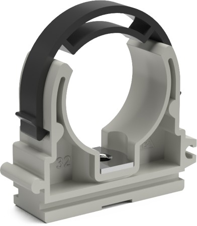 Clamp D 32 with  frame and  metallic nut (50 pieces)