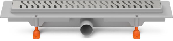 Linear. floor drain side outlet, D40, 350 mm, Harmony grid matt