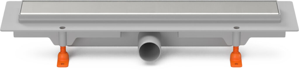 Linear. floor drain side outlet, D40, 450 mm, Klasik grid matt