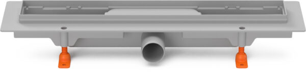 Linear. floor drain without grid,side outlet  D40, 450 mm