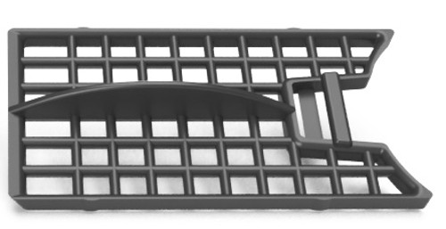 Sifter to linear floor drain, black