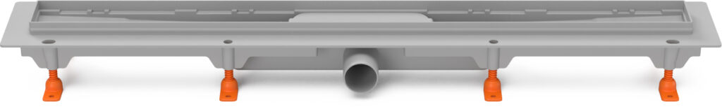 Linear. floor drain without grid ,side outlet  D40, 650 mm