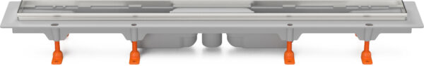 Linear. floor drain with SS frame, bottom outlet D40, without grid, 750 mm