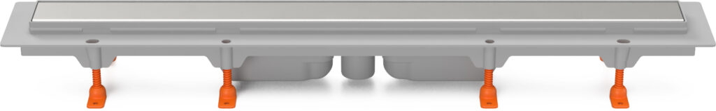 Linear. floor drain, bottom outlet 850 mm D 40, Klasik grid gloss