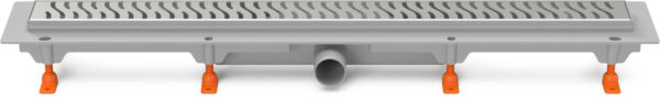 Linear. floor drain side outlet, D40, 950 mm, Harmony grid gloss