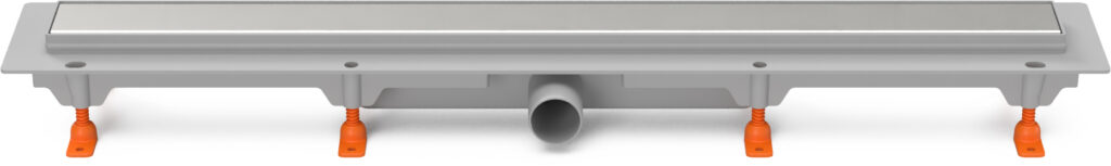 Linear. floor drain side outlet, D40, 950 mm, Klasik grid gloss