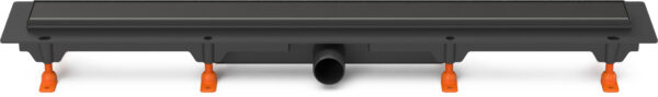 Linear. floor drain black side outlet, D40, 950 mm, Klasik grid black