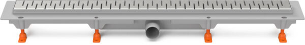 Linear. floor drain side outlet, D40, 950 mm, Medium grid gloss