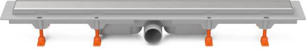 Linear. floor drain, side outlet D50, 950 mm, Klasik grid gloss