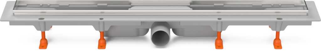 Linear. floor drain with SS frame, side outlet D50, without grid, 950 mm