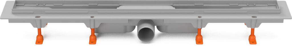 Linear. floor drain, side outlet D50, without grid, 950 mm