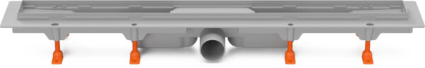 Linear. floor drain, side outlet D50, without grid, 950 mm