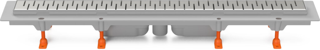 Linear. floor drain, bottom outlet 950 mm D 40, Medium grid matt