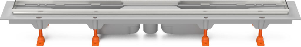 Linear. floor drain with SS frame, bottom outlet D40, without grid, 950 mm