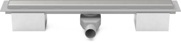 Linear floor drain 950mm with side outlet D50 and swivel siphon 360°, Klasik matt