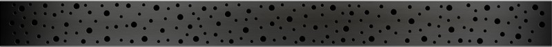 Drops grid matt black, 950 mm