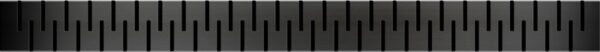 Medium grid matt black, 750 mm