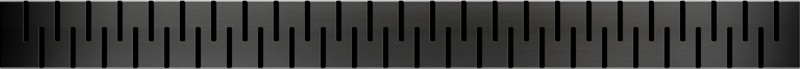 Medium grid matt black, 950 mm