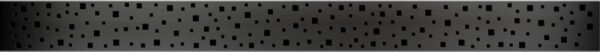 Square grid matt black, 650 mm