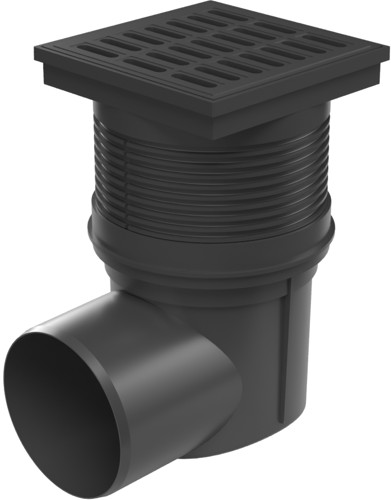 Side street drain, outlet D110, NEPTUNE, plastic grid