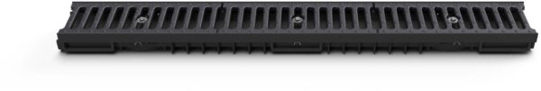 Exterior gutter with cast iron grid - lower