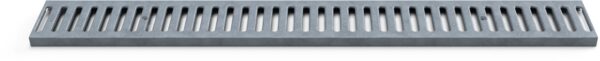 Zinc-plated grid for exterior gutter