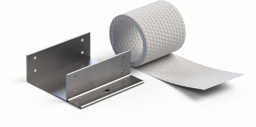 Stainless steel connector to the wall with insulation COVE