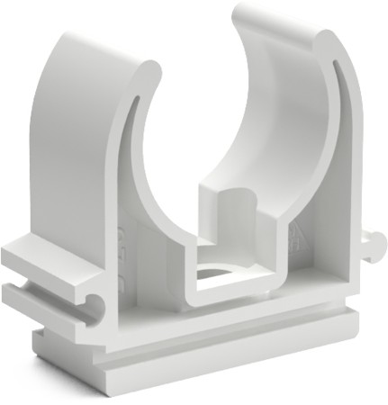 Clamp D 20 - white (50 pieces)