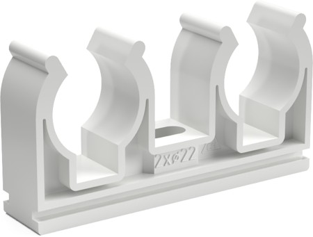 Double clamp D 2 x 22 (50 pieces)