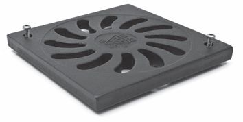 Cast iron grid SUN with safety screws to attachment 250x250