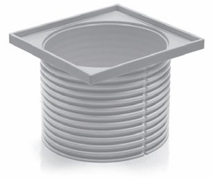 Attachment for stainless steel grid 125x125 black