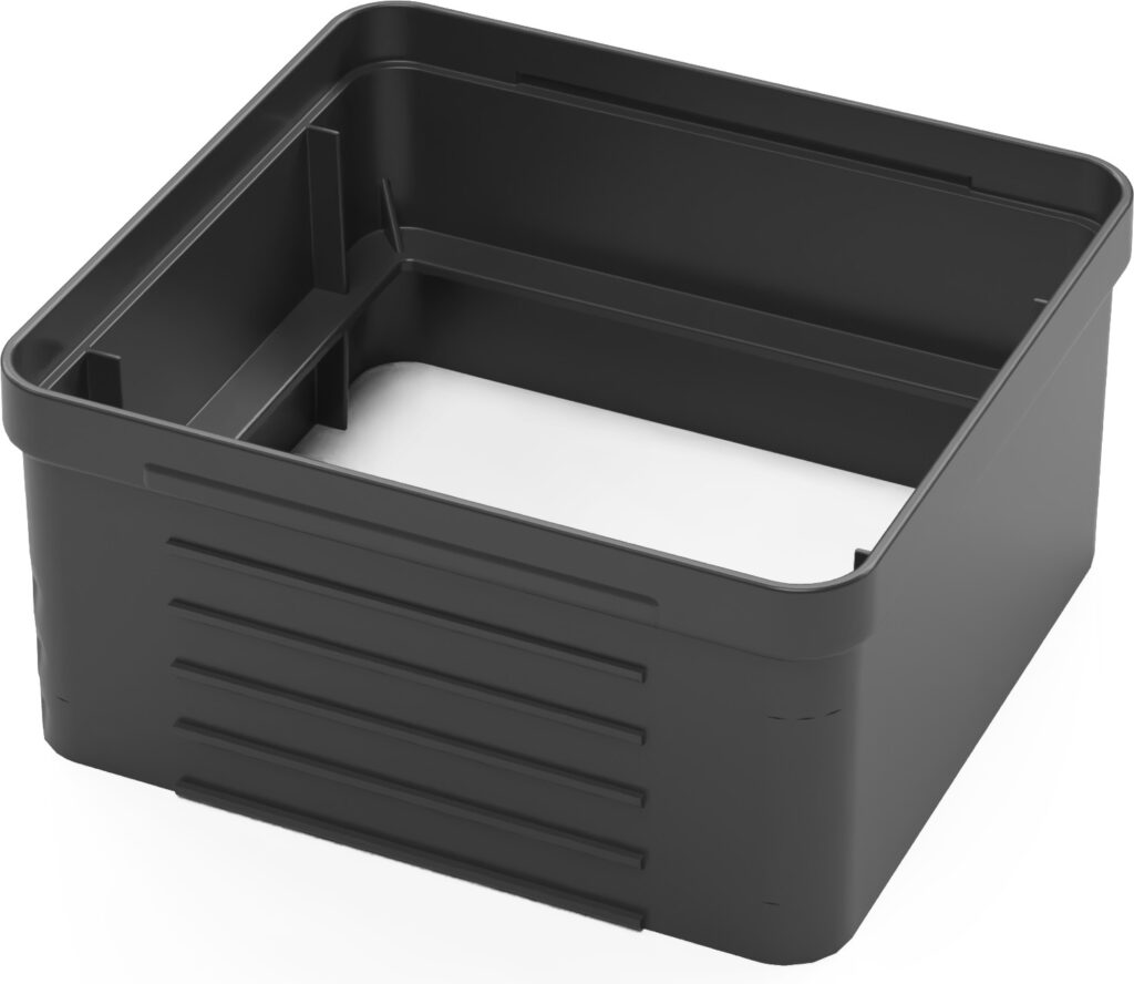 Adapter for rainwater collector with rear connection