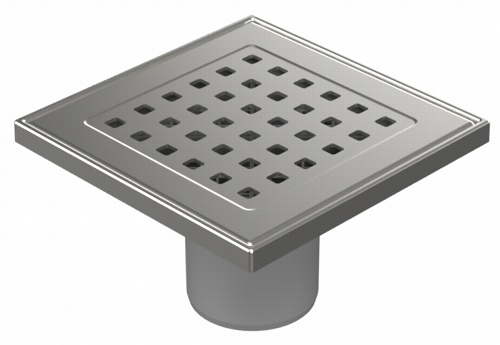 Floor drain with direct outlet D50, grid GATE