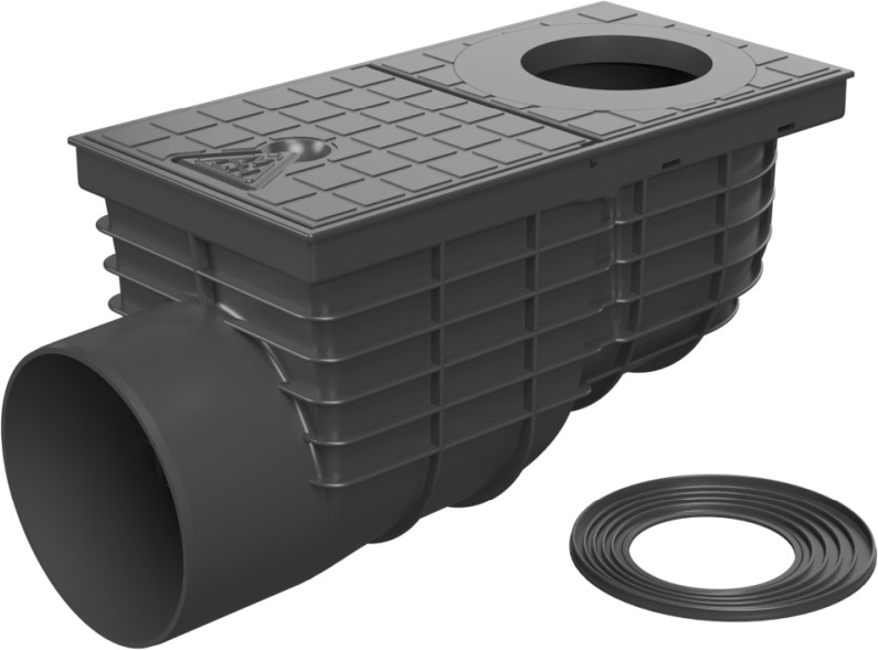 Side street drain, outlet D125, Standard