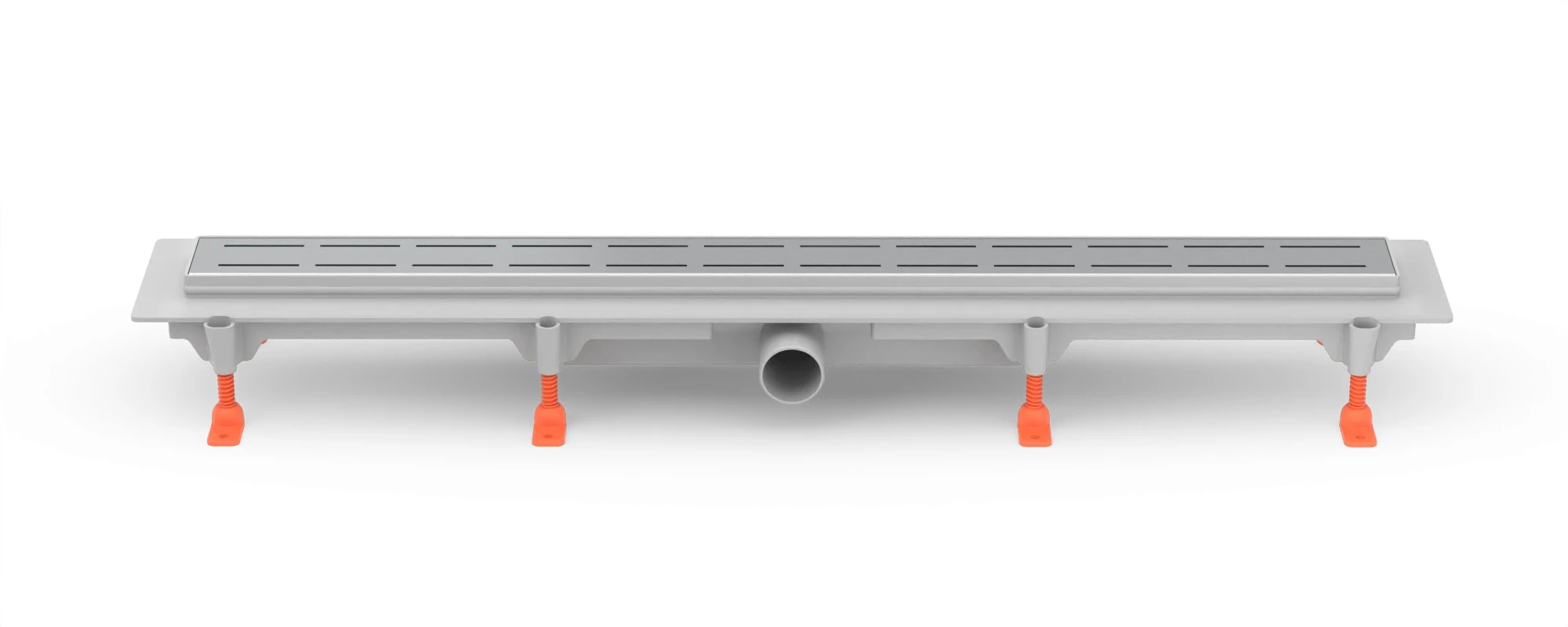 Linear. floor drain side outlet, D40, 950 mm, Line grid matt